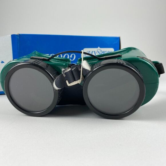 VTG Morsafe Goggles Safety Glasses Old Rockabilly Welding Steampunk NOS 707HXP - Picture 2 of 12